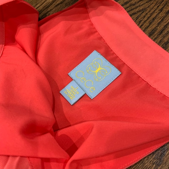 New CeCe Pleated Dress Ginger Pink Size 2 - Picture 10 of 12